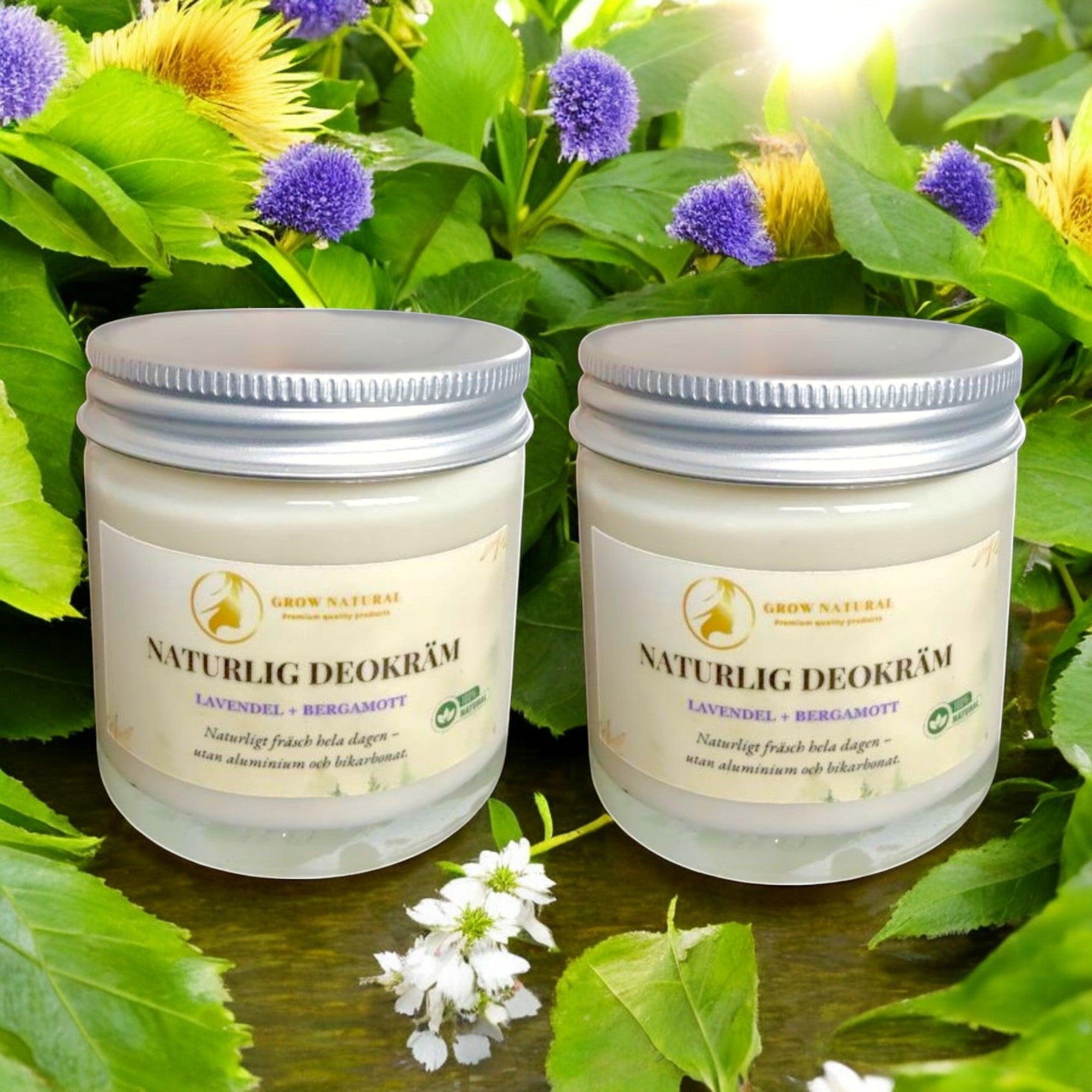 Grow Natural™ - Naturlig Deokräm Lavendel & Bergamott - Grownatural.se