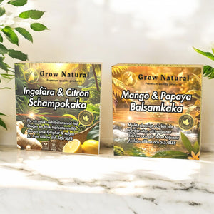 Grow Natural™ - Ingefära & Citron Schampo för intensiv återuppbyggnad!