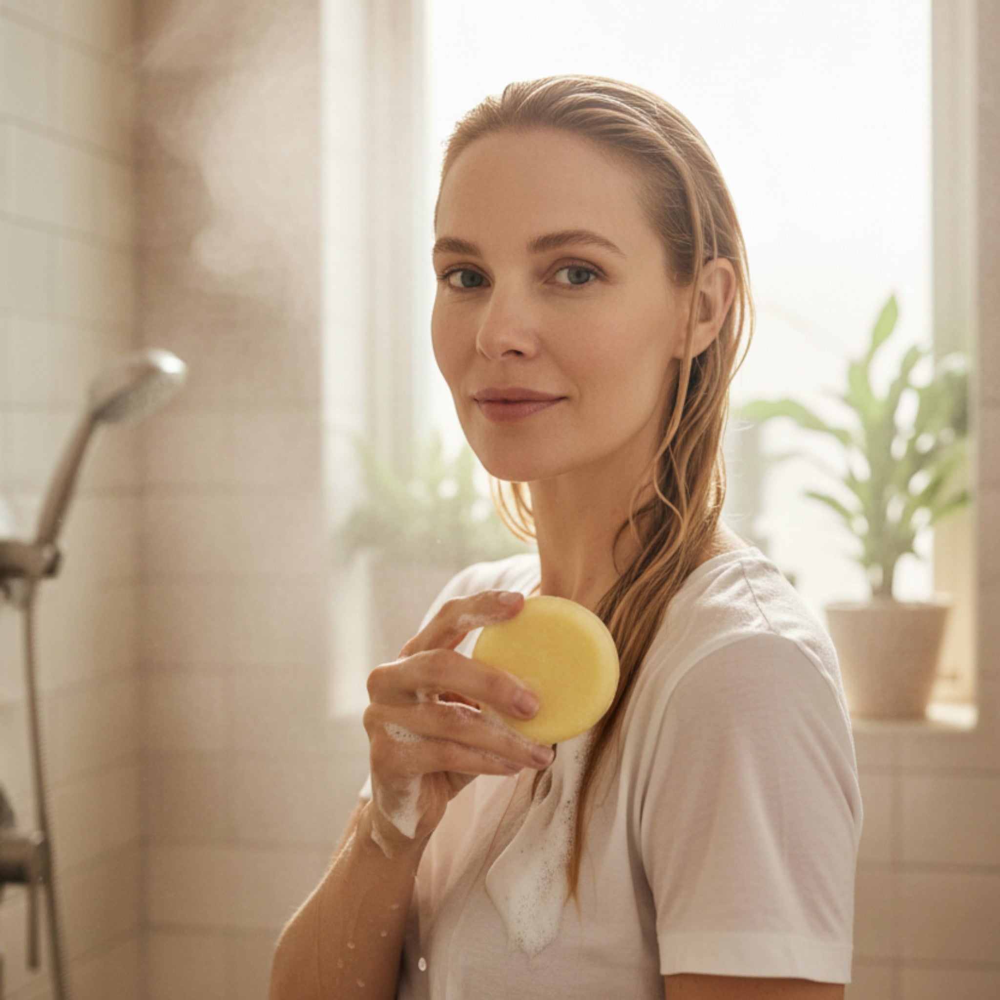 aturlig schampokaka mot fet hårbotten – Ingefära & Citron från Grow Natural