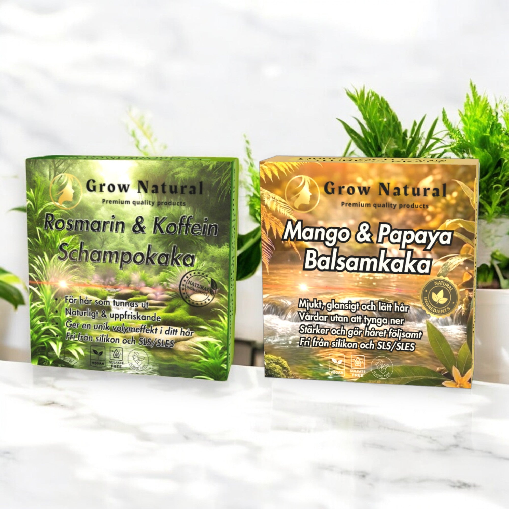 Grow Natural™ - Rosmarin & Koffein Schampo för ökad hårväxt!